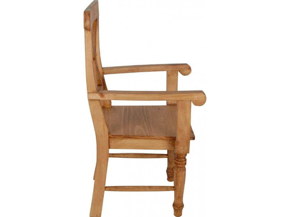 Armlehnstuhl Mexico Möbel Landhaus Massivholz Pinie Honig