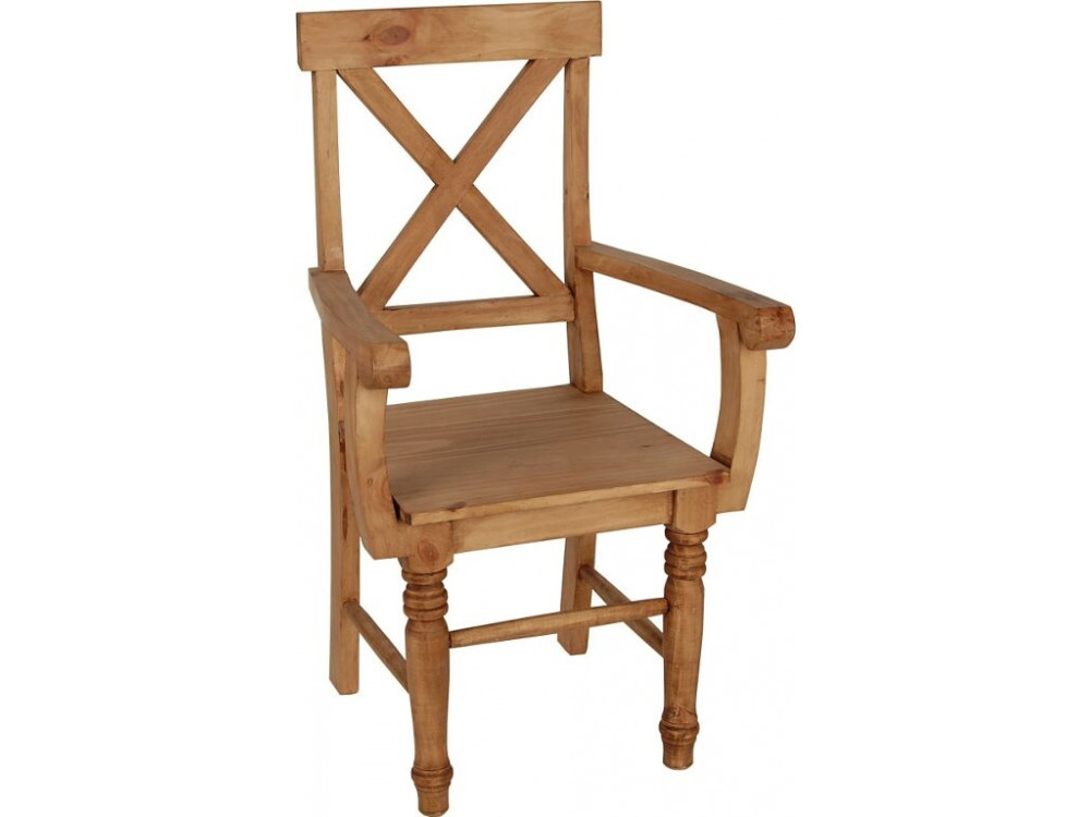 Armlehnstuhl Mexico Möbel Landhaus Pinie Honig