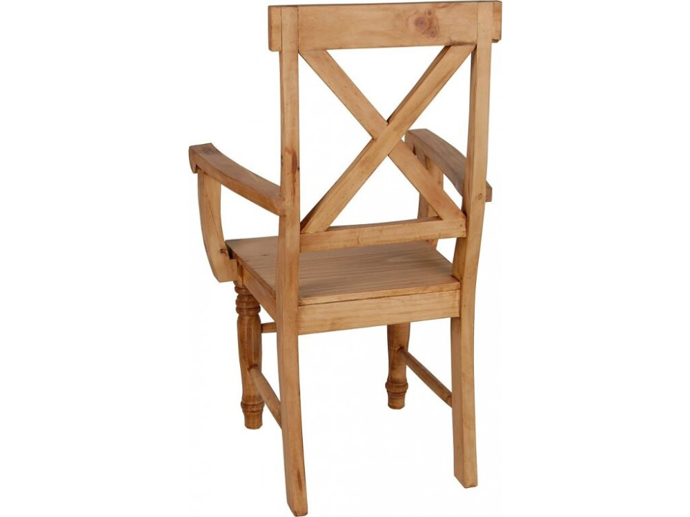 Armlehnstuhl Mexico Möbel Landhaus Pinie Honig