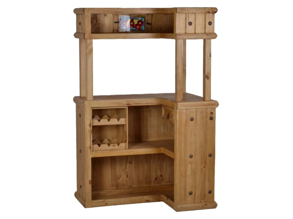 Bar Mexico Möbel Landhaus Pinie Honig