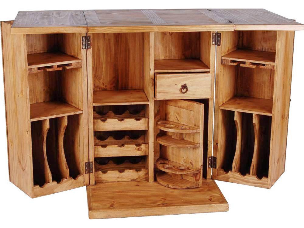 Bar Mexico Möbel Landhaus Pinie Honig