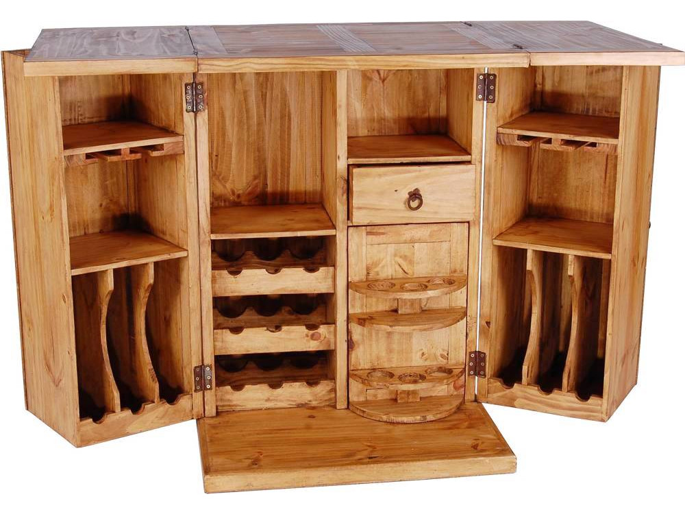 Bar Mexico Möbel Landhaus Pinie Honig