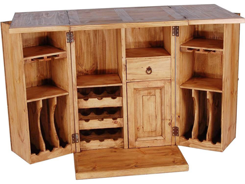 Bar Mexico Möbel Landhaus Pinie Honig