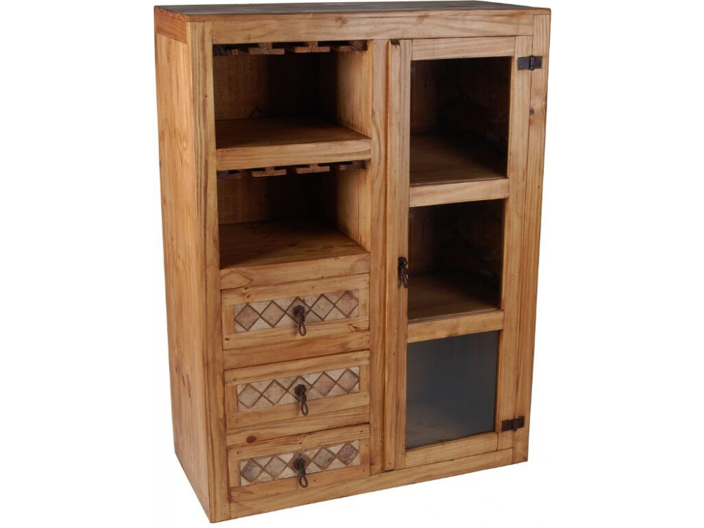 Barschrank Mexico Möbel Landhaus Pinie Honig