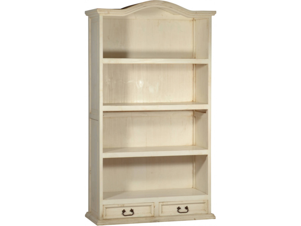 Bücherregal Mexico Möbel Landhaus Pinie Weiß