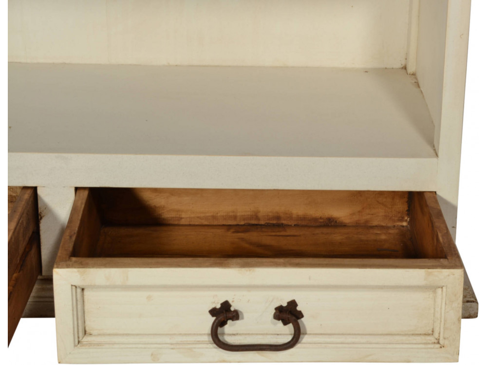 Bücherregal Mexico Möbel Landhaus Pinie Weiß