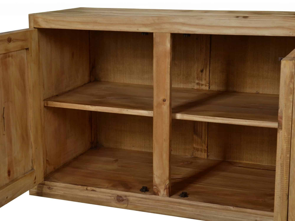 Buffet Mexico Möbel Landhaus Glas Massivholz Pinie Honig