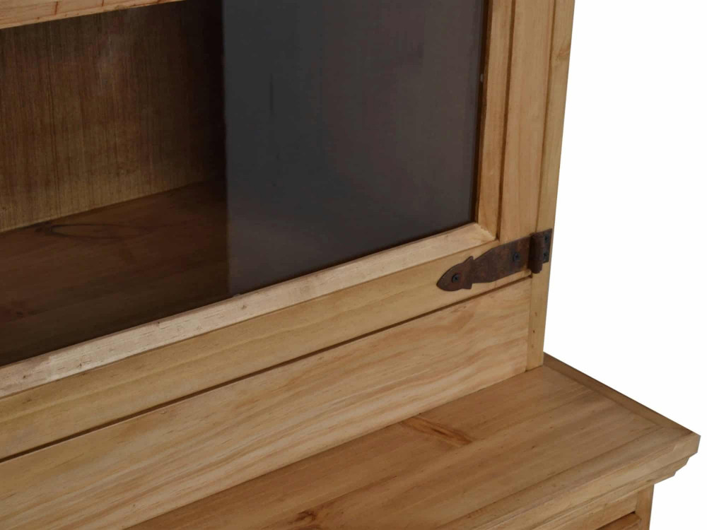 Buffet Mexico Möbel Landhaus Glas Massivholz Pinie Honig