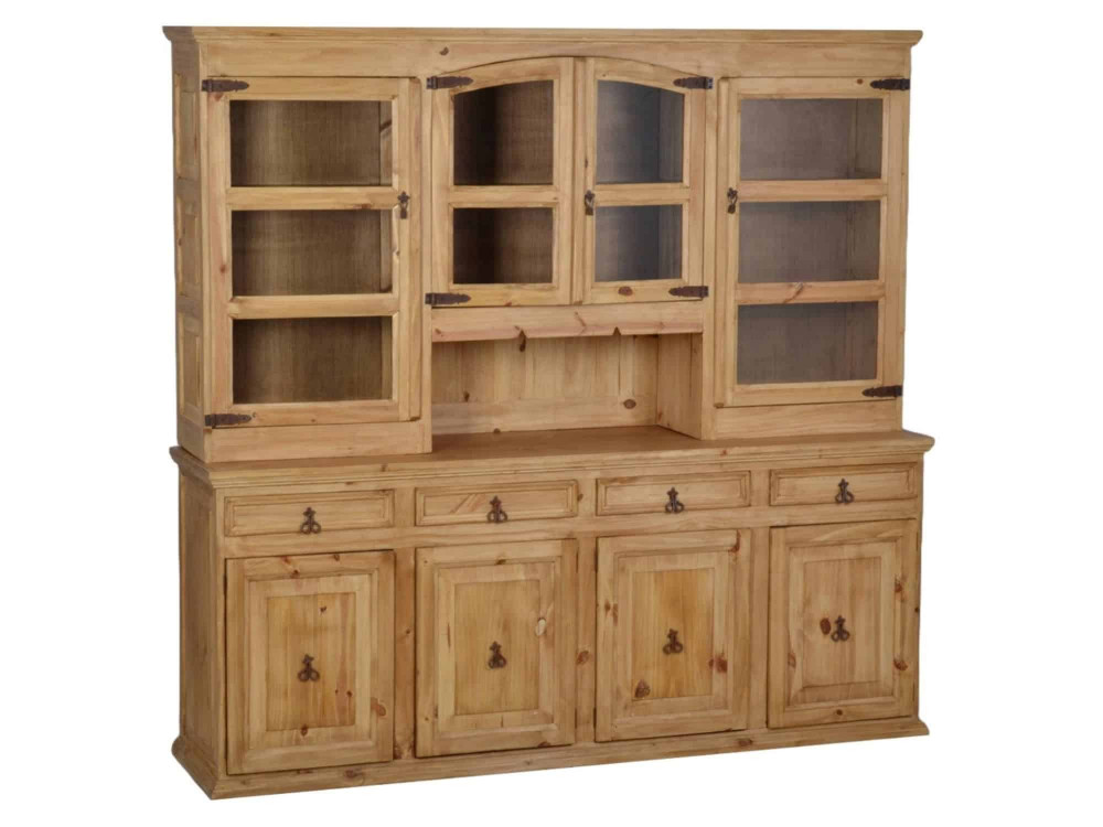 Buffet Mexico Möbel Landhaus Glas Massivholz Pinie Honig