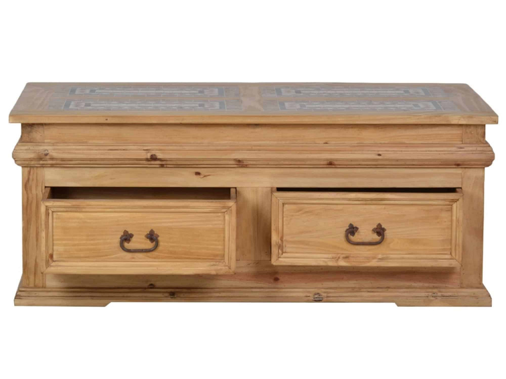 Couchtisch Mexico Möbel Landhaus Massivholz Pinie Honig