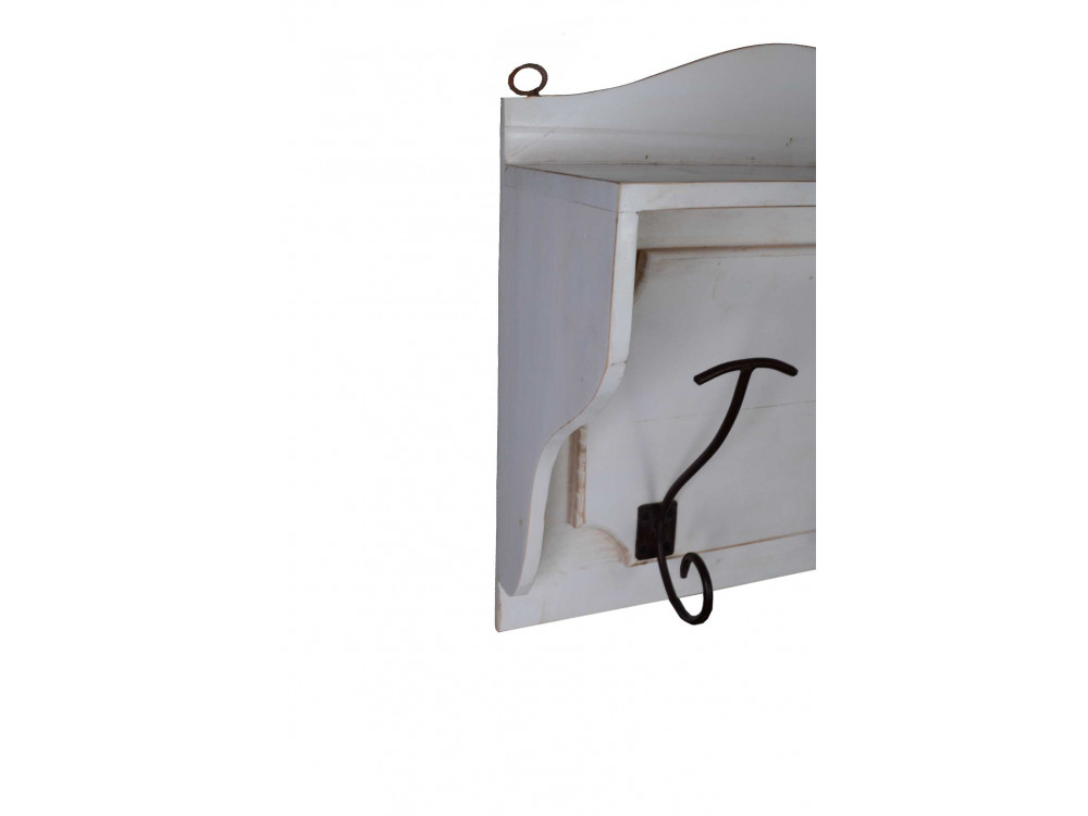 Garderobenhaken Mexico Möbel Landhaus Pinie Weiß