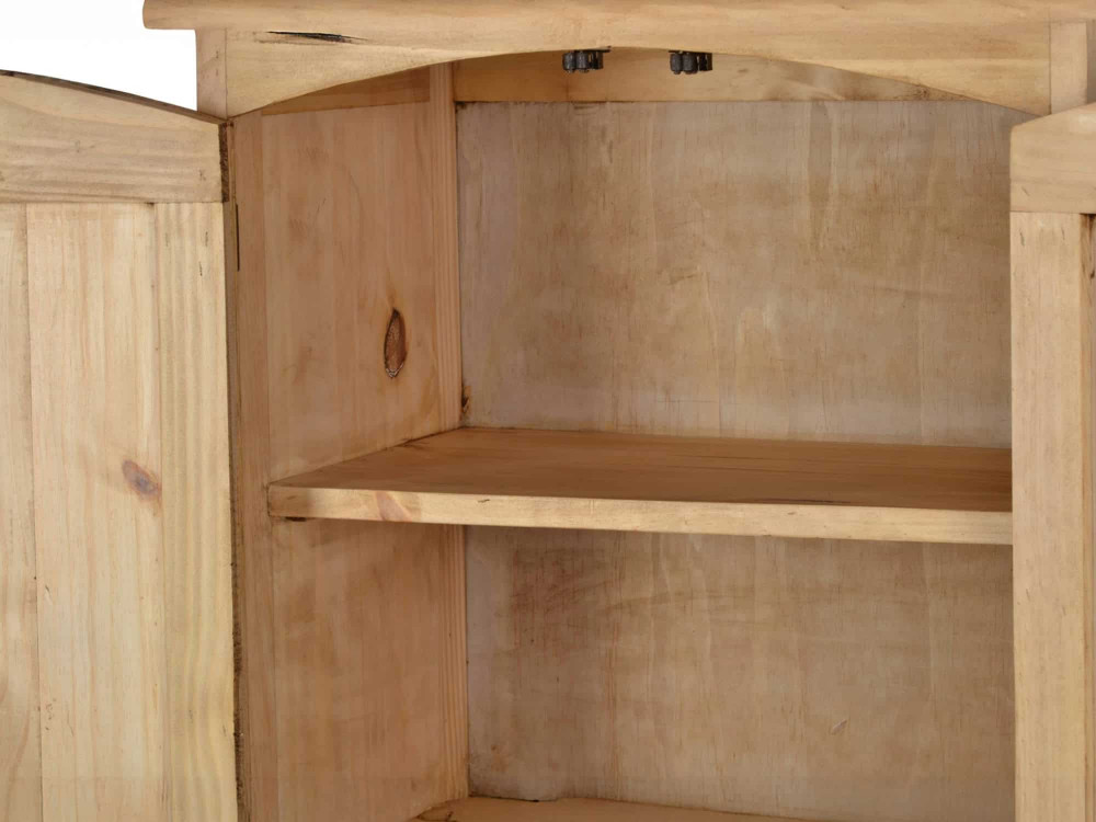 Hochschrank Mexico Möbel Landhaus Massivholz Pinie Honig