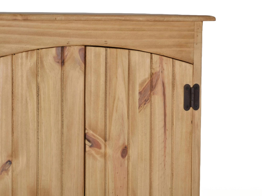 Hochschrank Mexico Möbel Landhaus Massivholz Pinie Honig