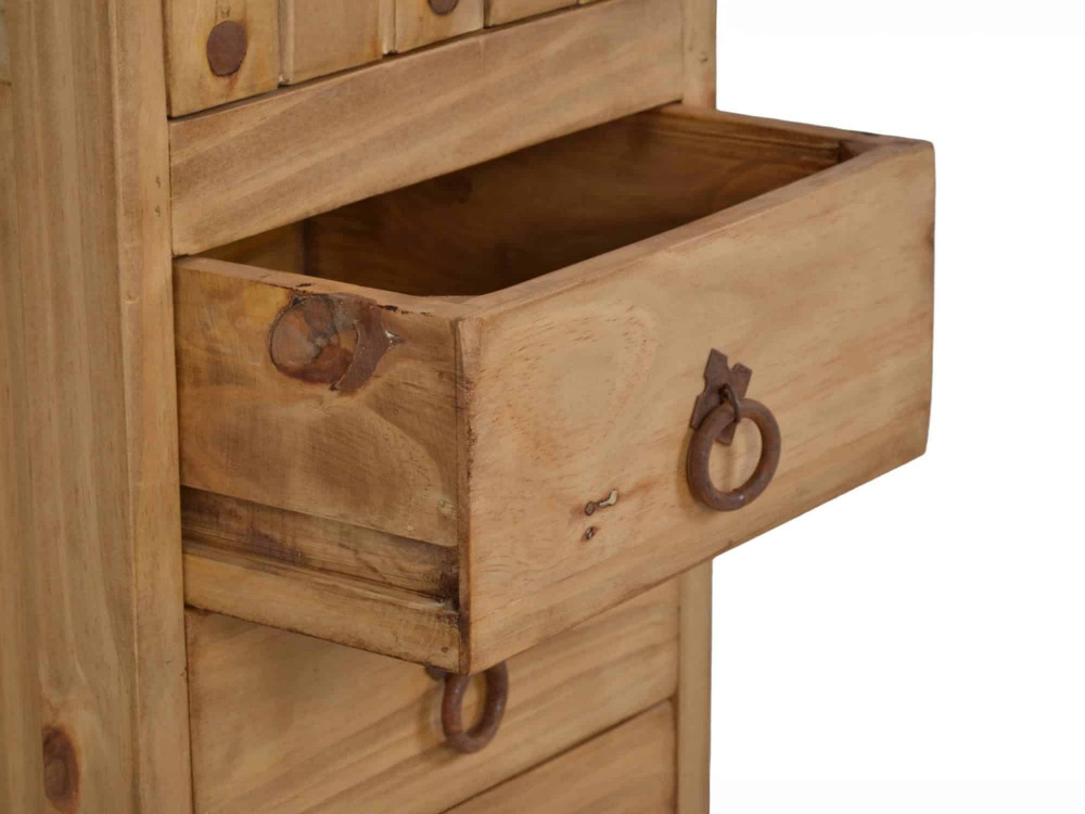 Hochschrank Mexico Möbel Landhaus Massivholz Pinie Honig