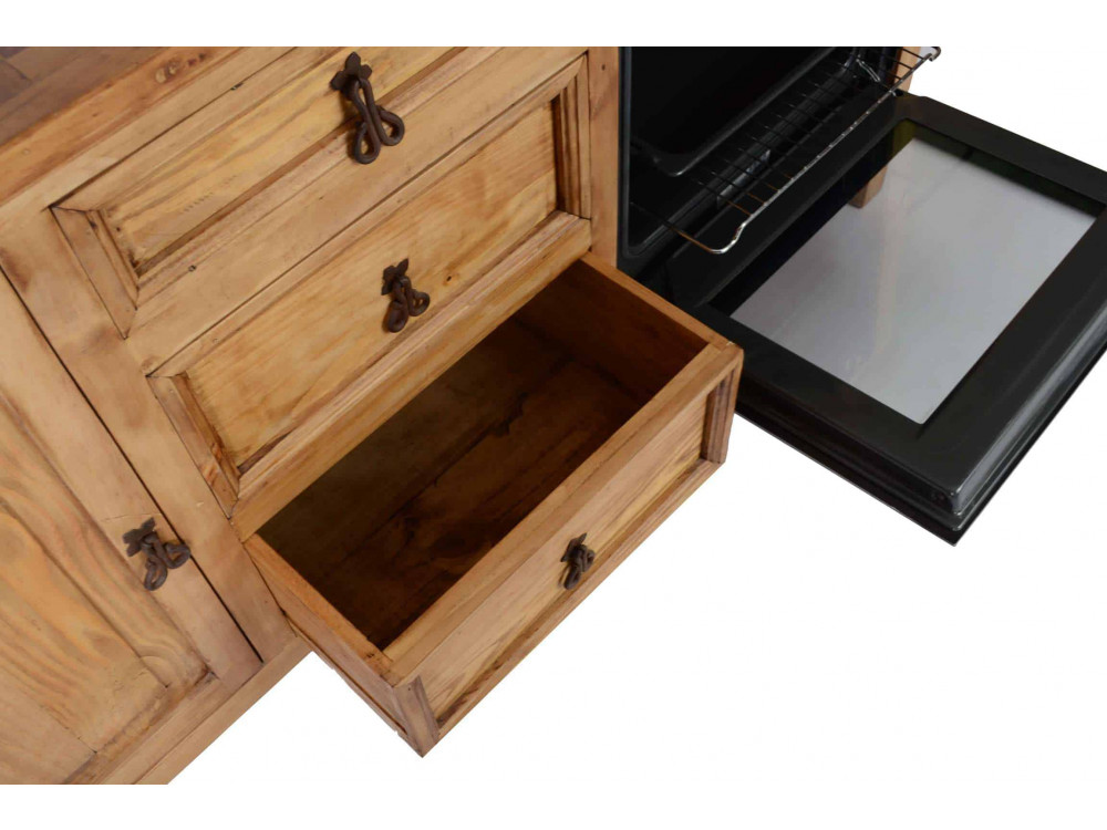 Küchenmodul Mexico Möbel Landhaus Pinie Honig