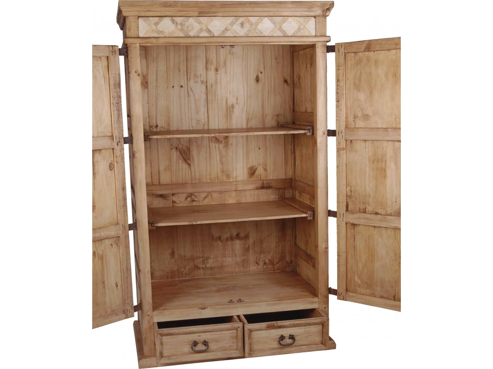 Schrank Mexico Möbel Landhaus Pinie Honig
