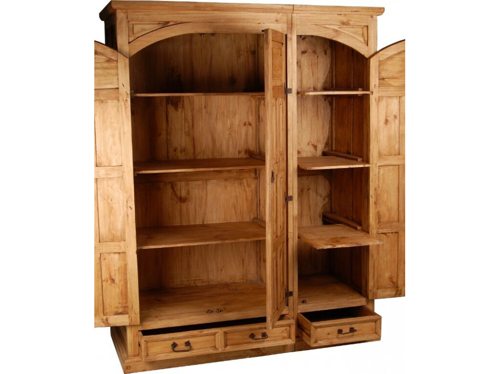 Schrank Mexico Möbel Landhaus Pinie Honig