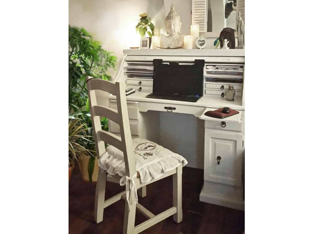 Sekretär Mexico Möbel Landhaus Pinie Weiß