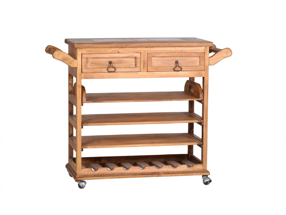 Servierwagen Mexico Möbel Landhaus Pinie Honig 10053 1