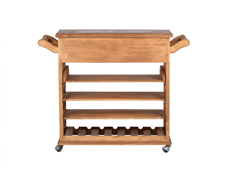 Servierwagen Mexico Möbel Landhaus Pinie Honig 10053 6