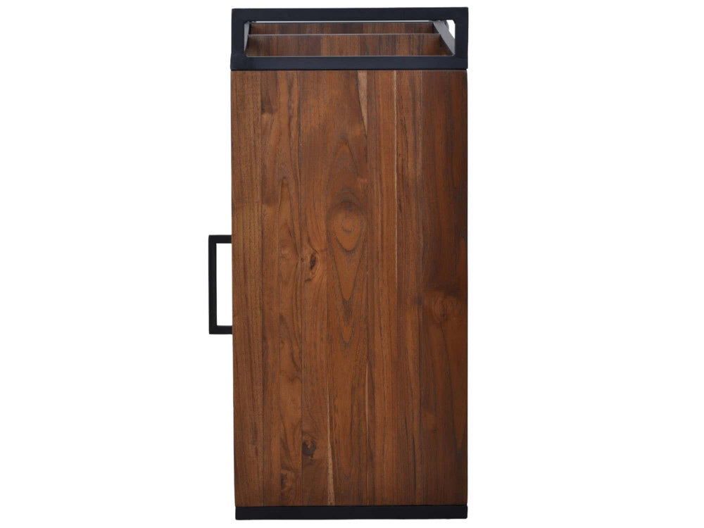 Servierwagen Tamesi Modern Metall Teak Braun