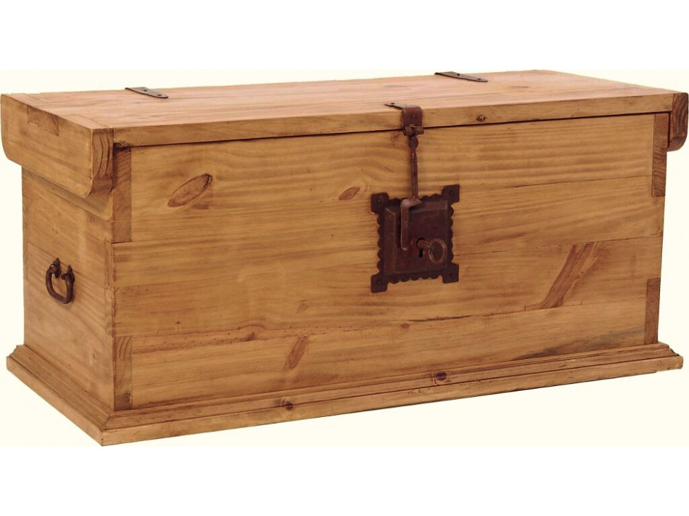 Truhe Mexico Möbel Landhaus Pinie Honig 10027 1