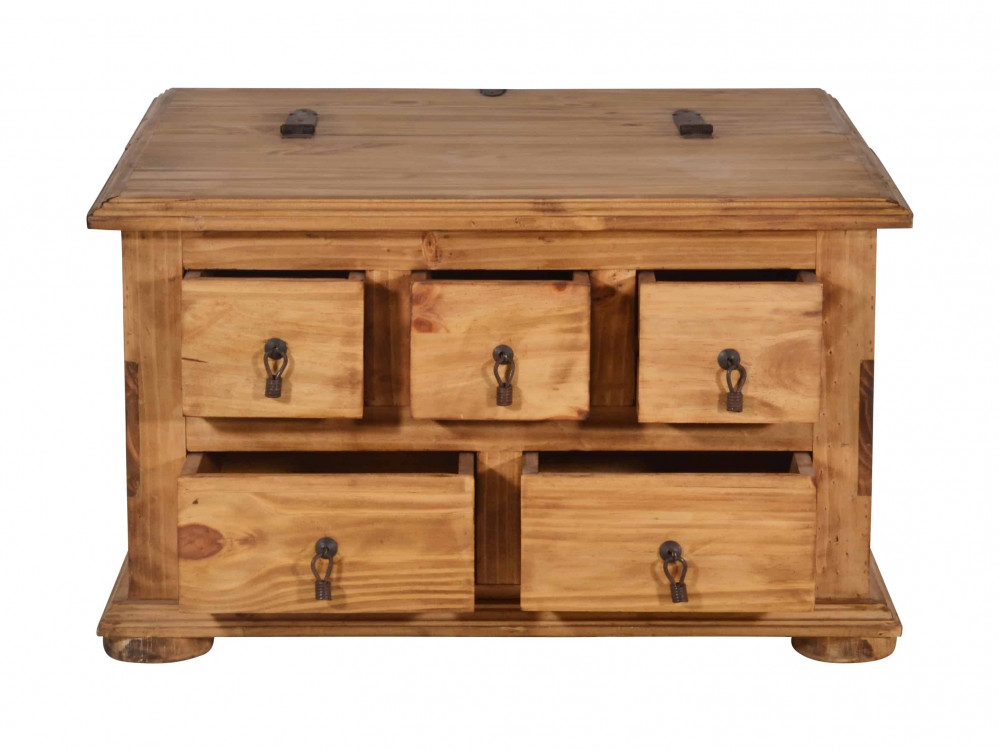 Truhentisch Mexico Möbel Landhaus Pinie Honig