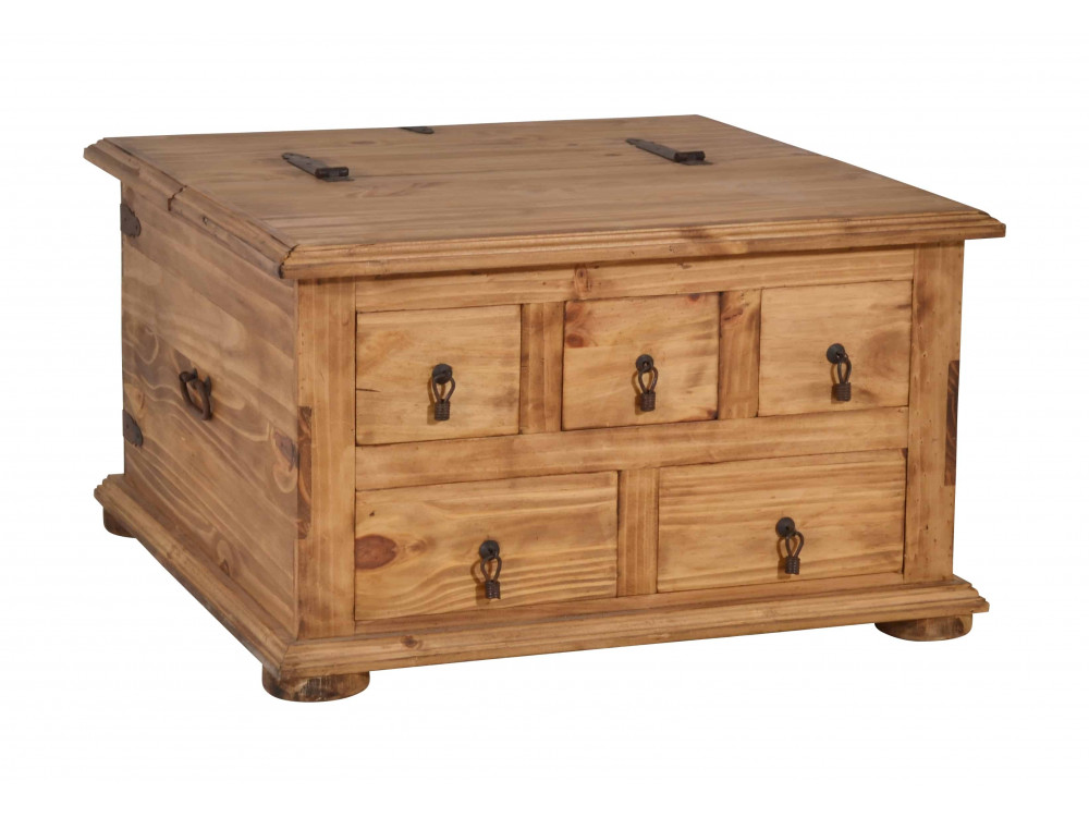 Truhentisch Mexico Möbel Landhaus Pinie Honig