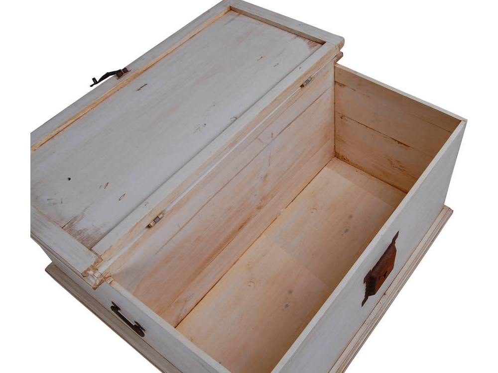 Truhentisch Mexico Möbel Landhaus Pinie Weiß