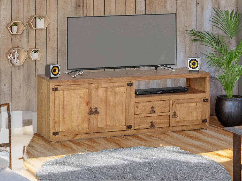 TV-Kommode Mexico Möbel Landhaus Pinie Honig