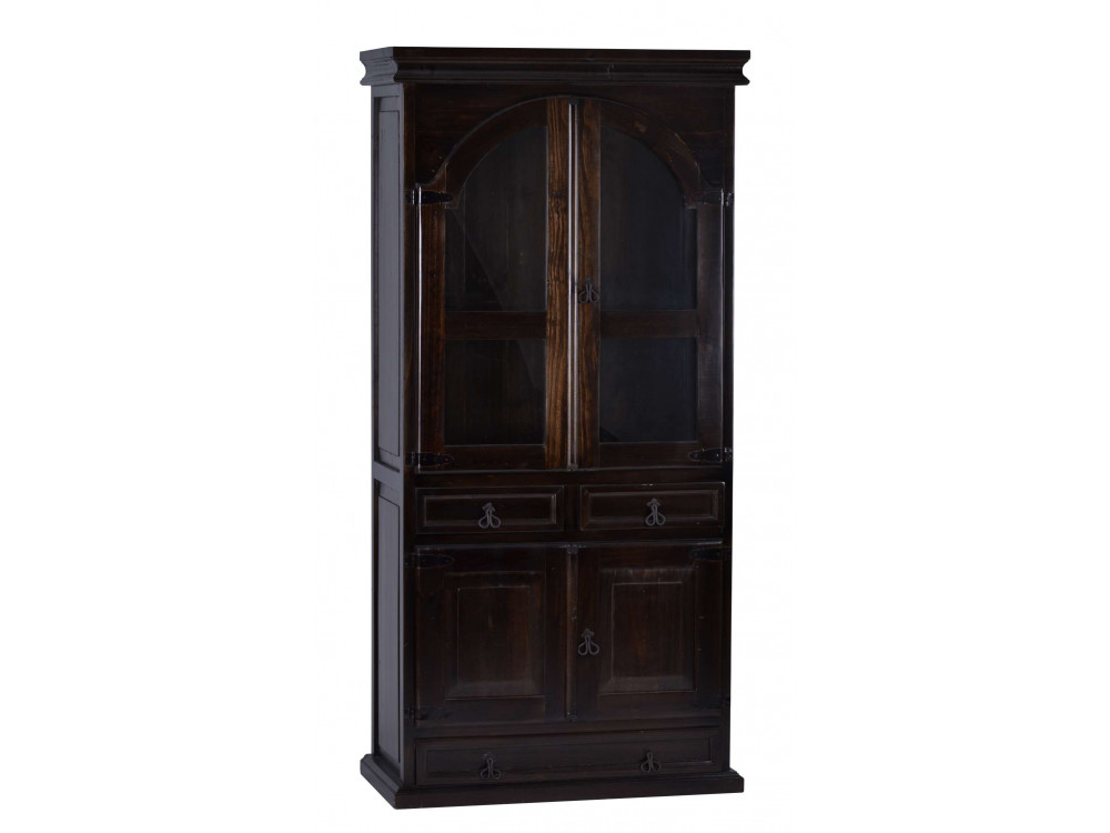 Vitrine Mexico Möbel Kolonialstil Pinie Kolonialstil