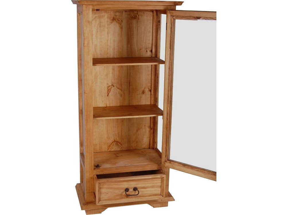 Vitrine Mexico Möbel Landhaus Pinie Honig