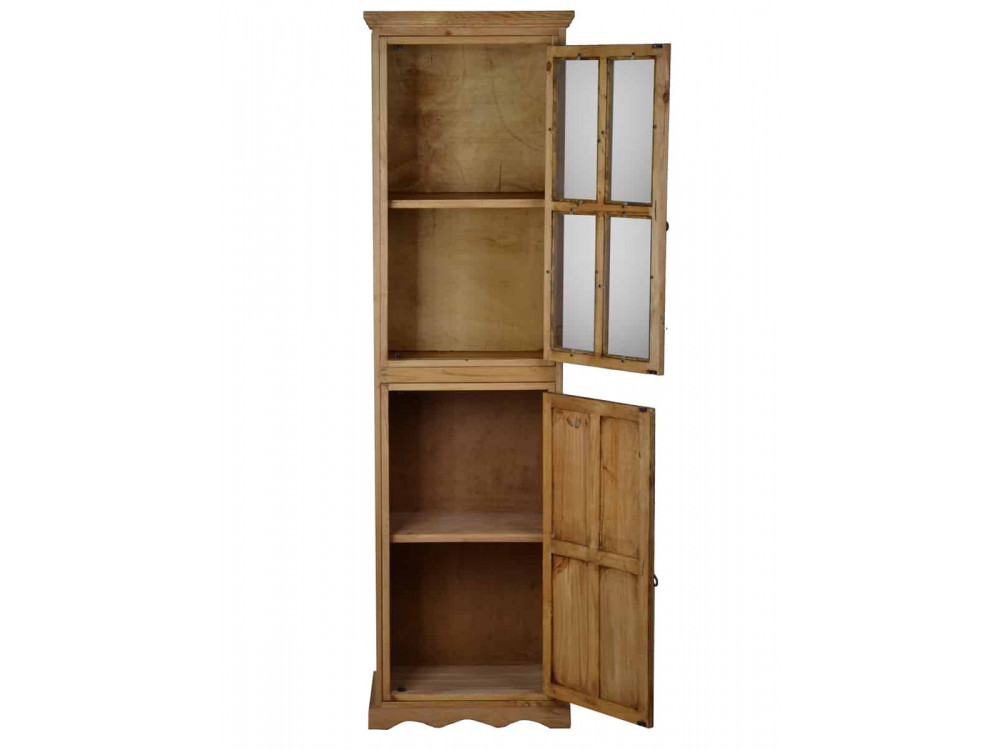 Vitrine Mexico Möbel Landhaus Pinie Honig