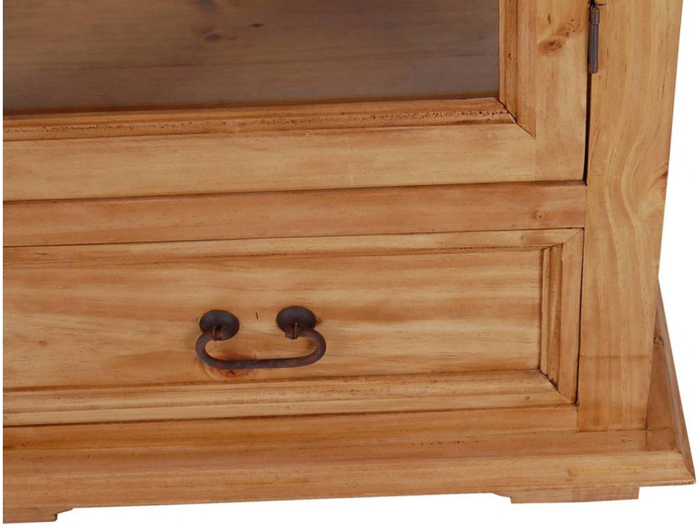 Vitrine Mexico Möbel Landhaus Pinie Honig