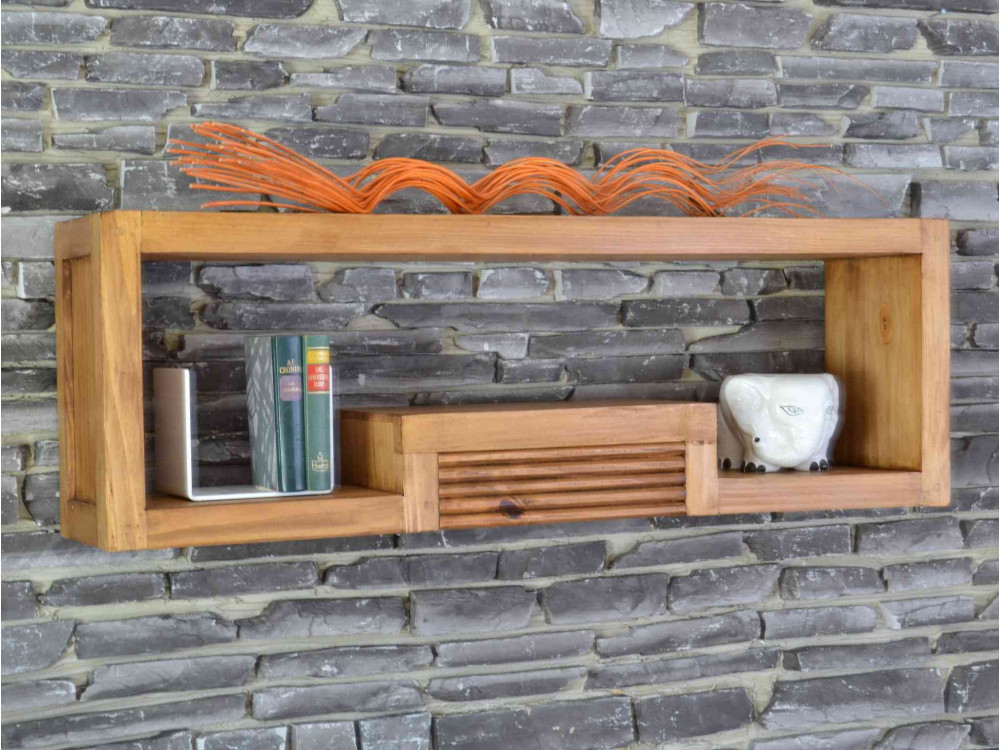 Wandregal Mexico Möbel Landhaus Pinie Honig