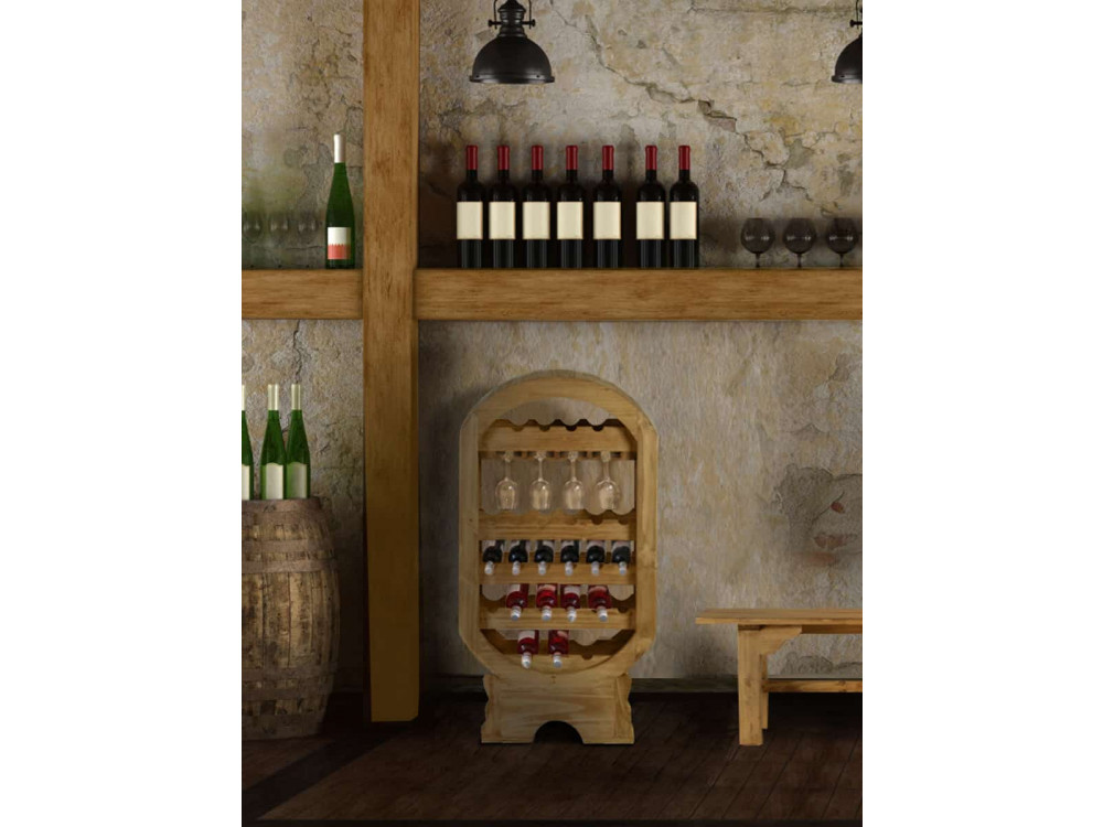 Weinregal Mexico Möbel Landhaus Pinie Honig