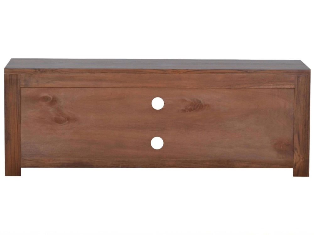 TV-Kommode Masala Modern Massivholz Teak Dunkelbraun