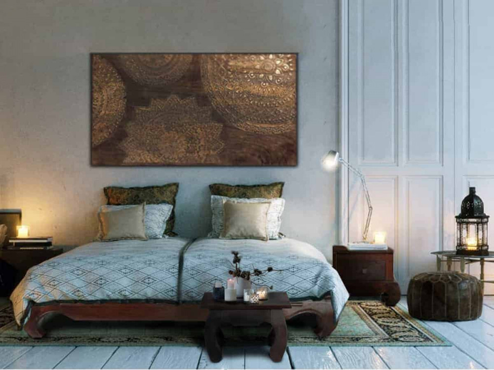 Couchtisch Colombo Kolonialstil Pinie Walnuss