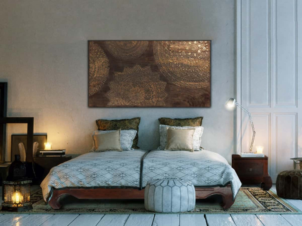 Nachttisch Colombo Kolonialstil Akazie Walnuss