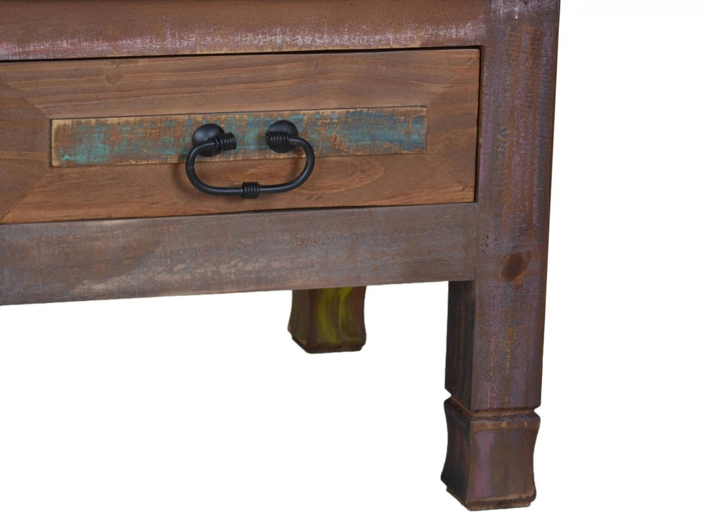 Beistelltisch Cancun Shabby Chic Massivholz Pinie Bunt