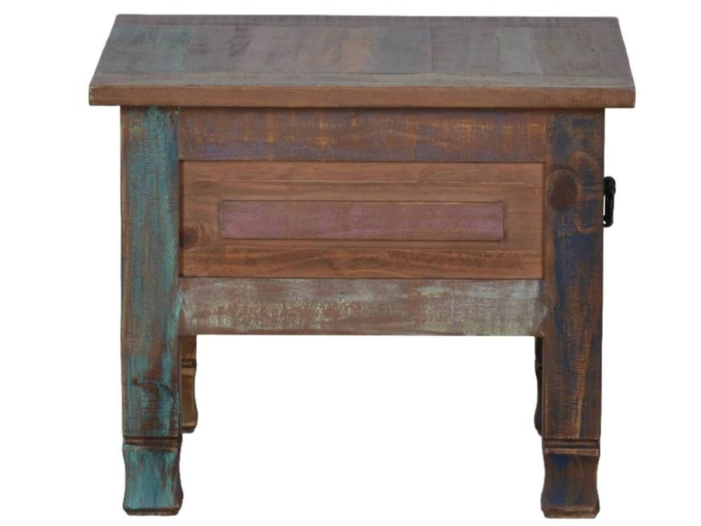 Beistelltisch Cancun Shabby Chic Massivholz Pinie Bunt