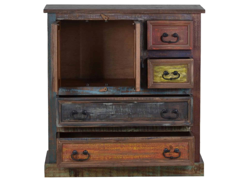 Kommode Cancun Shabby Chic Pinie Bunt