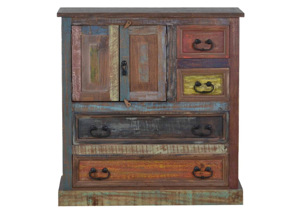 Kommode Cancun Shabby Chic Pinie Bunt
