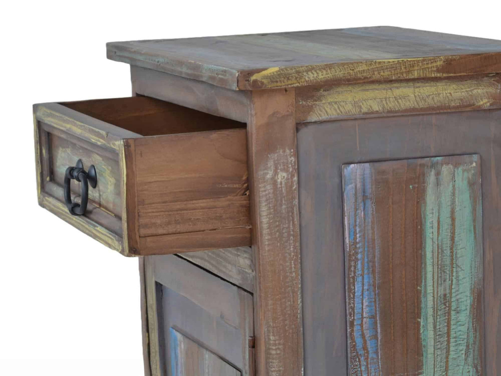 Nachttisch Cancun Shabby Chic Pinie Bunt