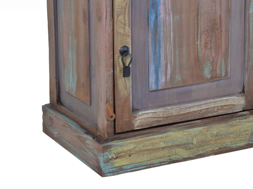 Nachttisch Cancun Shabby Chic Pinie Bunt