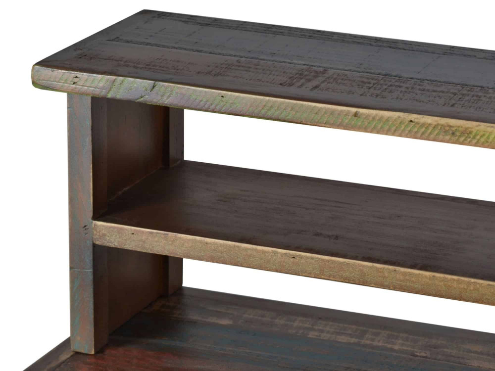 Schreibtisch Cancun Shabby Chic Massivholz Pinie Bunt