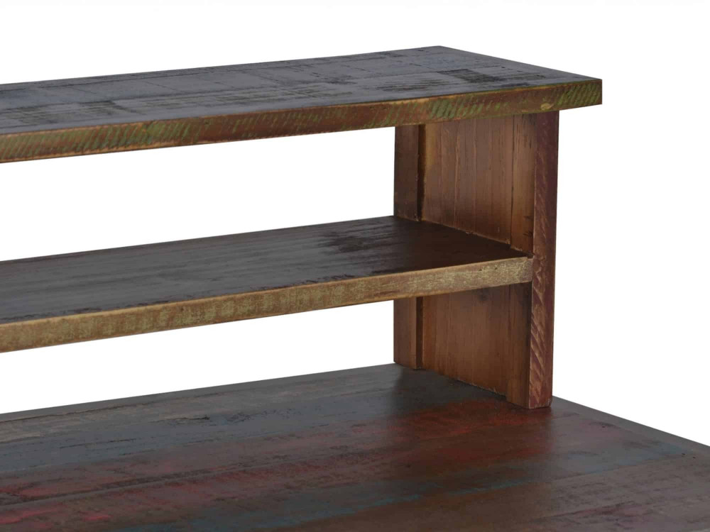 Schreibtisch Cancun Shabby Chic Massivholz Pinie Bunt