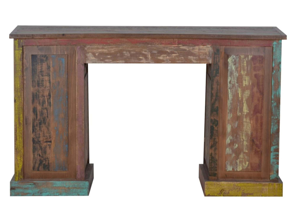 Schreibtisch Cancun Shabby Chic Massivholz Pinie Bunt