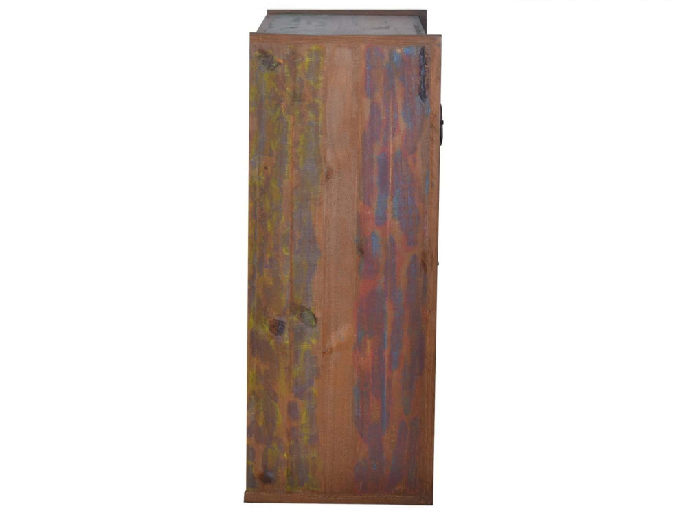 Schuhschrank Cancun Shabby Chic Massivholz Pinie Bunt