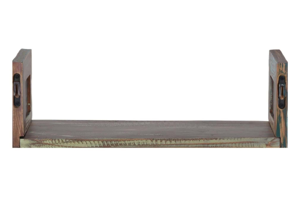 Wandregal Cancun Shabby Chic Massivholz Pinie Bunt